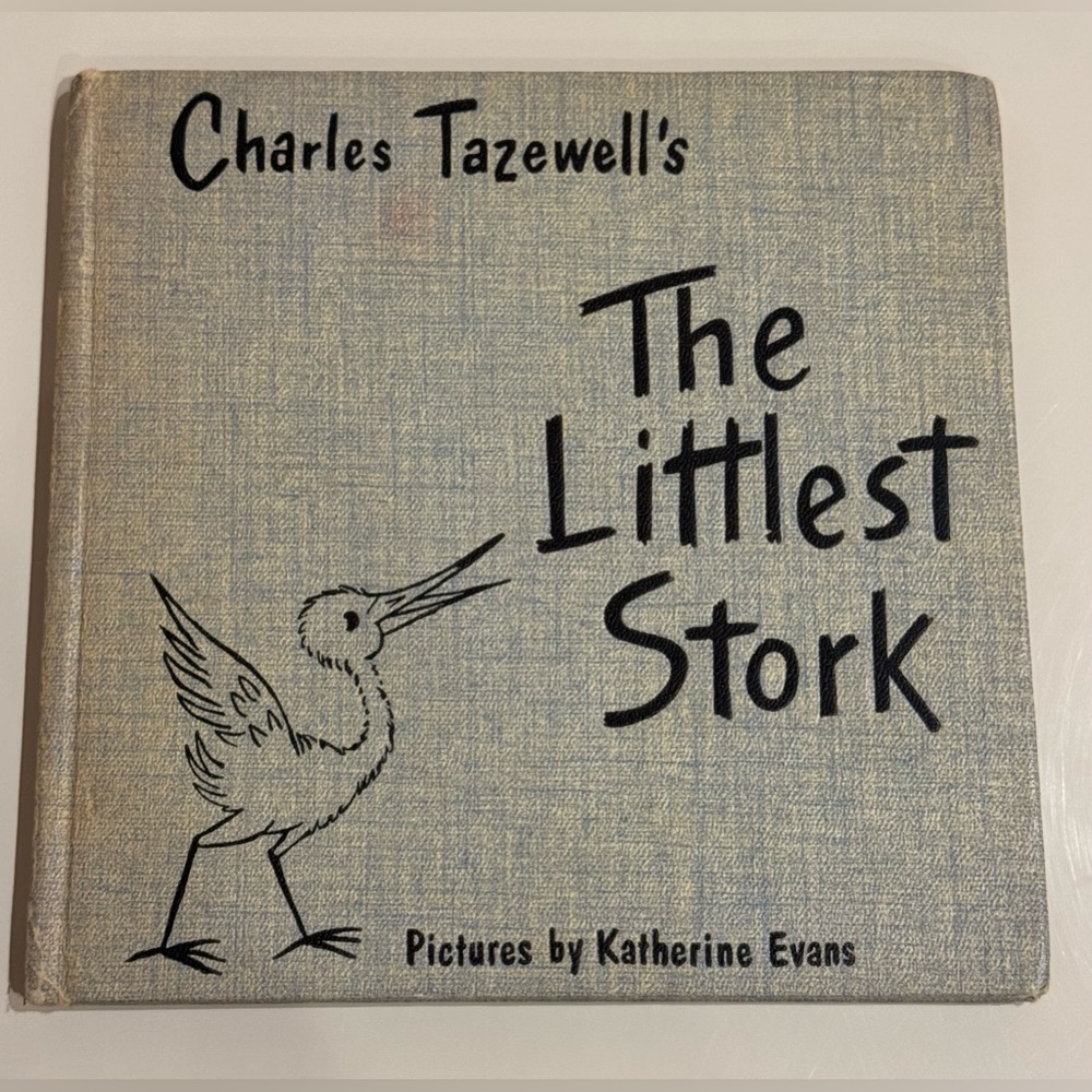 VINTAGE 1953 The Littlest Stork by Charles Tazewell HC children Christmas book